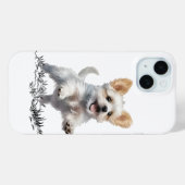 “Étui pour iPhone 15 Chien Mignon – Étui de téléph (Verso (horizontal))