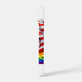 Étui pour iPhone 15 Drapeau de Fierté America 250 (Côté gauche)