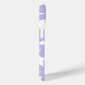 Étui pour iPhone 15 'Fleur pastel violet doux' (Verso / Droite)