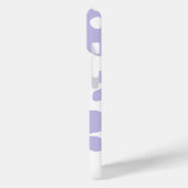 Étui pour iPhone 15 'Fleur pastel violet doux' (Verso / Gauche)
