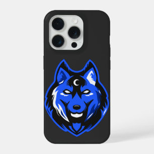 Étui pour iPhone 15 Loup Mystique Bleu