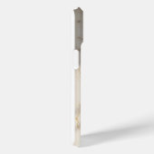 Étui pour iPhone 15 Marbre Crémeux Monogramme Bare (Verso / Droite)