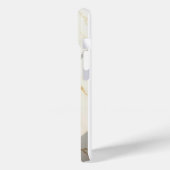 Étui pour iPhone 15 Marbre Crémeux Monogramme Bare (Verso / Gauche)
