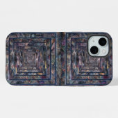Étui pour iPhone 15 Plus à motif infini abstrait (Verso Horizontal)