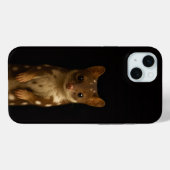 Étui pour iPhone 15 Plus Black 4 Luxe, Sweet Quoll (Verso (horizontal))
