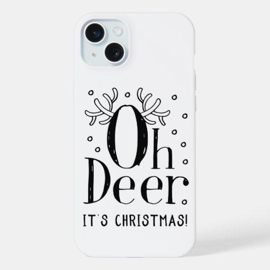 Étui pour iPhone 15 plus Oh cerf de Noël (Verso)