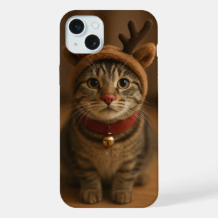 Étui pour iPhone 15 Plus Rudolph le Chat