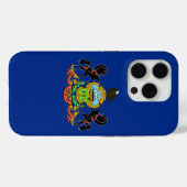 Étui pour iPhone 15 Pro Case-Mate, drapeau de Penn (Verso (horizontal))