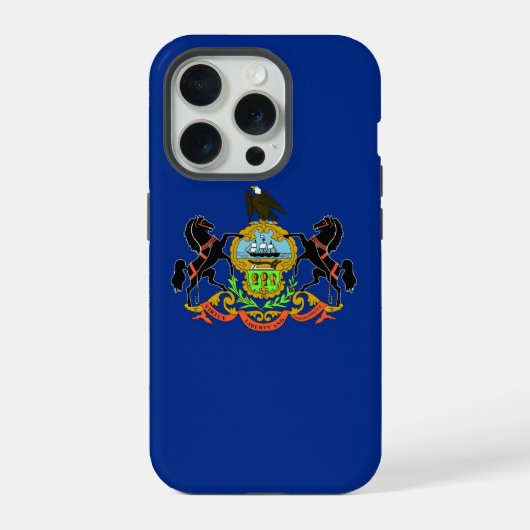 Étui pour iPhone 15 Pro Case-Mate, drapeau de Penn (Verso)