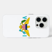 Étui pour iPhone 15 Pro Case-Mate, drapeau des île (Verso (horizontal))
