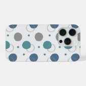 Étui pour iPhone 15 Pro 'Cercles de points ludique (Verso Horizontal)