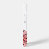 Étui pour iPhone 15 Pro 'Fleur de corail abstrait' (Verso / Gauche)