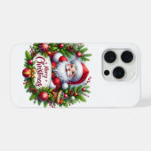 Étui pour iPhone 15 Pro Joyeux Noël (Verso Horizontal)