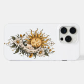 Étui pour iPhone 15 Pro Max Celestial Sun and Moon (Verso Horizontal)