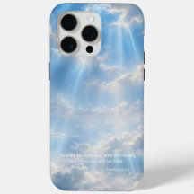 Étui pour iPhone 15 Pro Max • Nuages lumineux et É