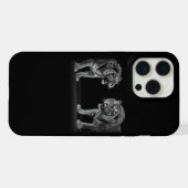 Étui pour iPhone 15 Pro Max Tiger Stand off (Verso Horizontal)