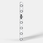 Étui pour IPhone 15 silhouette de batteur de baseb (Verso / Droite)