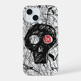 Étui pour iPhone 15 Skull Scratch