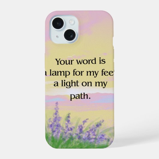 Étui pour iPhone 15 'Verset Inspirant' (Verso)