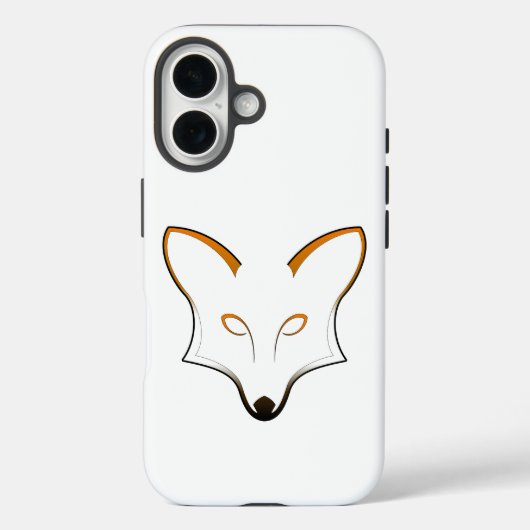 Étui pour iPhone 16 avec logo de renard (Verso)