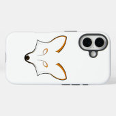 Étui pour iPhone 16 avec logo de renard (Verso (horizontal))