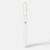 Étui pour iPhone 16 avec monogramme minimal rose (Verso / Gauche)