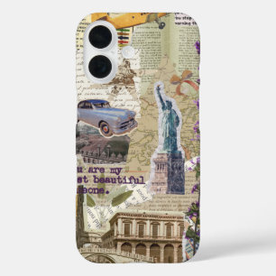 Étui pour iPhone 16 - Esthétique Vintage Européenn