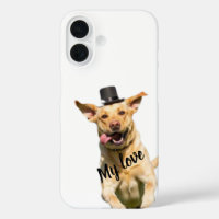 Étui pour iPhone 16 Labrador Retriever à chapeau h