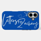 Étui pour iPhone 16 Lettres à Zachary (Verso (horizontal))