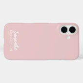 Étui pour iPhone 16 Plus avec nom en écriture manu (Verso (horizontal))