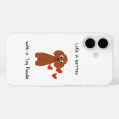Étui pour iPhone 16 Poodle mignon (Verso (horizontal))