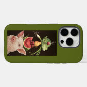 Étui pour iPhone 16 Pro Lulu le cochon (Verso (horizontal))