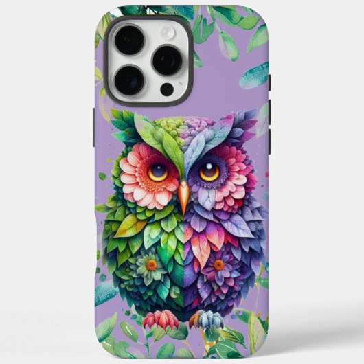 Étui pour iPhone 16 Pro Max avec image de hibou (Verso)