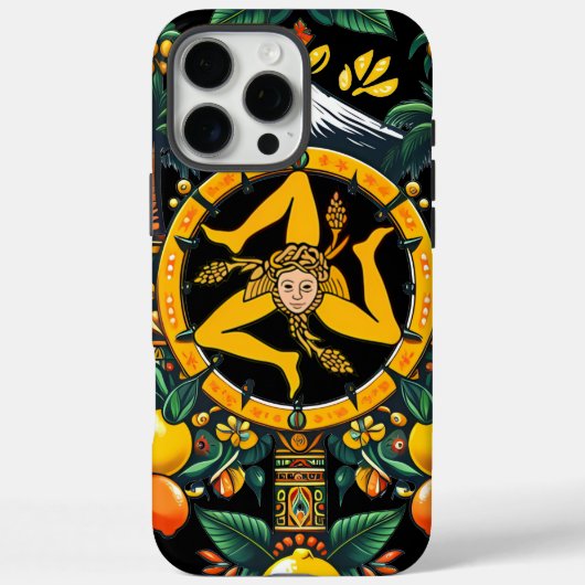 Étui pour iPhone 16 Pro Max Sicilia Trinacria (Verso)