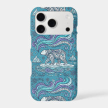 Étui pour iPhone 17 Pro Aurores Boréales Ours Pola