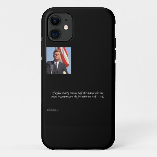 Étui pour iPhone 5 5/S avec citation de JFK "Sauve (Dos)