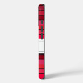 Étui pour iPhone 5/5s à motif rayé rouge (Verso / Gauche)