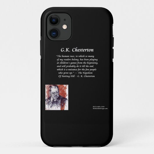 Étui pour iPhone 5/5S GK Chesterton & Napoléon (Dos)