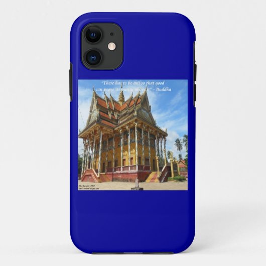 Étui pour iPhone 5/5S Temple bouddhiste & proverbe (Dos)