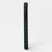 Étui pour iPhone 5 à carreaux Graham Clan vert et (Dos/Gauche)