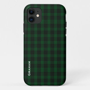 Étui pour iPhone 5 à carreaux Graham Clan vert et
