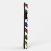 Étui pour iPhone 5 Arc-en-ciel de papillons (Blanc (Dos/Droite)