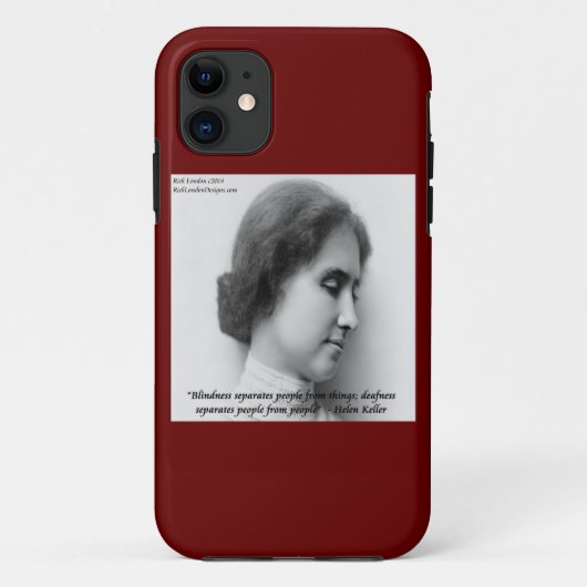 Étui pour iPhone 5 avec citation de Helen Keller & (Dos)