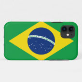 Étui pour iPhone 5 avec drapeau du Brésil (Dos (Horizontal))