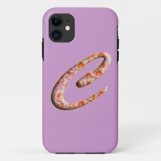 Étui pour Iphone 5 avec monogramme C à motif de ro (Dos)
