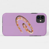 Étui pour Iphone 5 avec monogramme C à motif de ro (Dos (Horizontal))