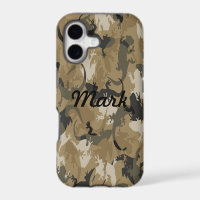 Étui pour iPhone 5 camouflage reptile marron perso