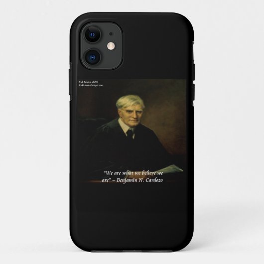 Étui pour iPhone 5 Citation Benjamin Cardozo Qui V (Dos)