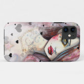 Étui pour iPhone 5 Fille de fantasy gothique avec (Dos (Horizontal))