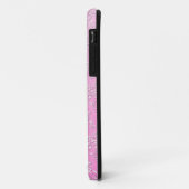 Étui pour iPhone 5 Fleur rose féminine Damassé (Dos/Gauche)